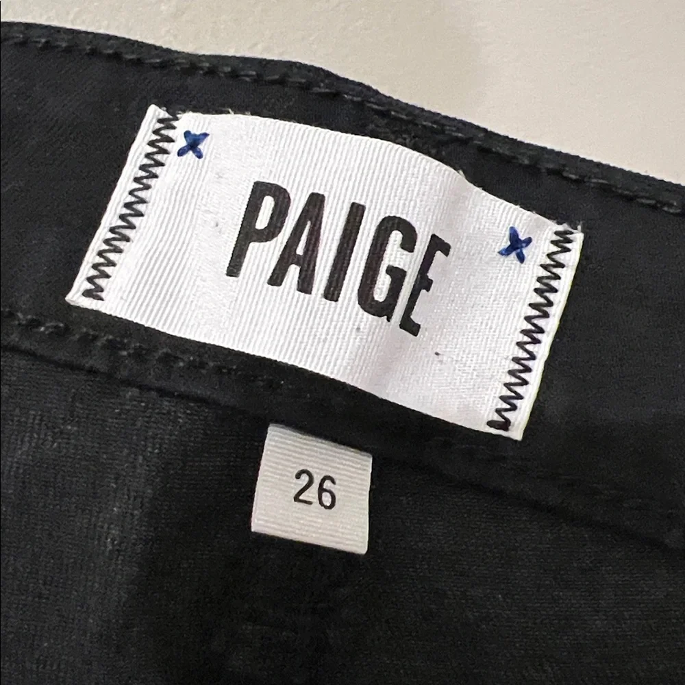 Paige Verdugo Ankle Zip black Skinny Jeans size 26 - Picture 12 of 13